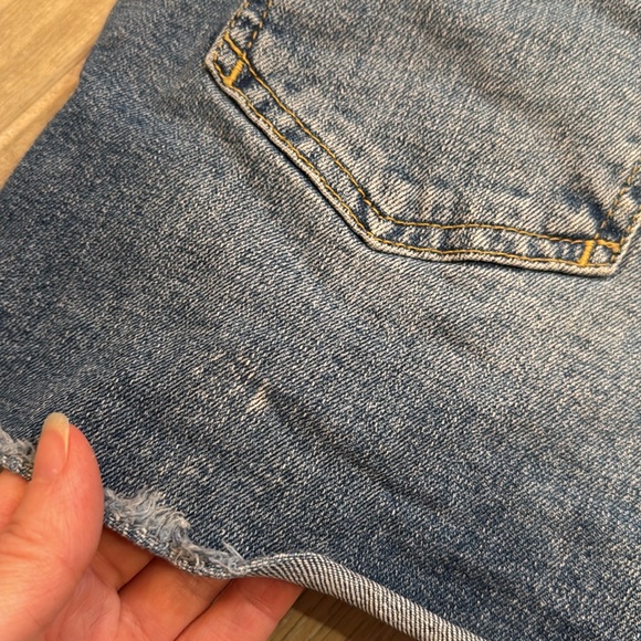 Pilcro by Anthropologie Slim Boyfriend High Rise Cutoff Jean Shorts - Picture 3 of 9